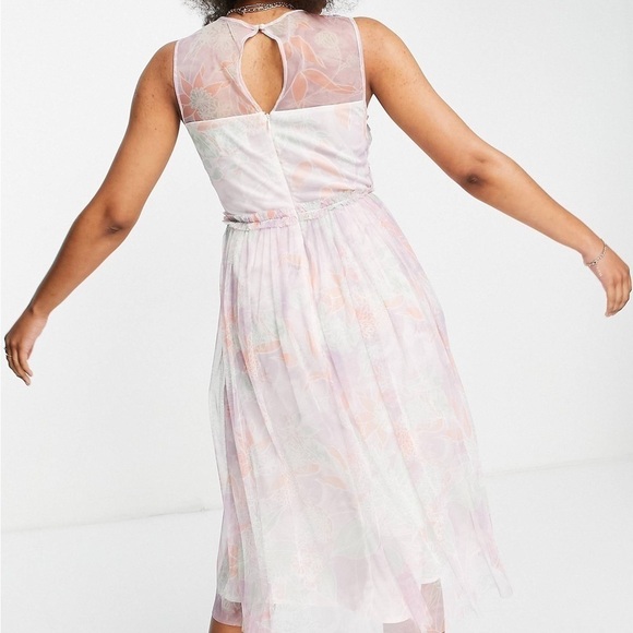 Anaya With Love Frill Tulle Midi Dress - 2 - Picture 8 of 8